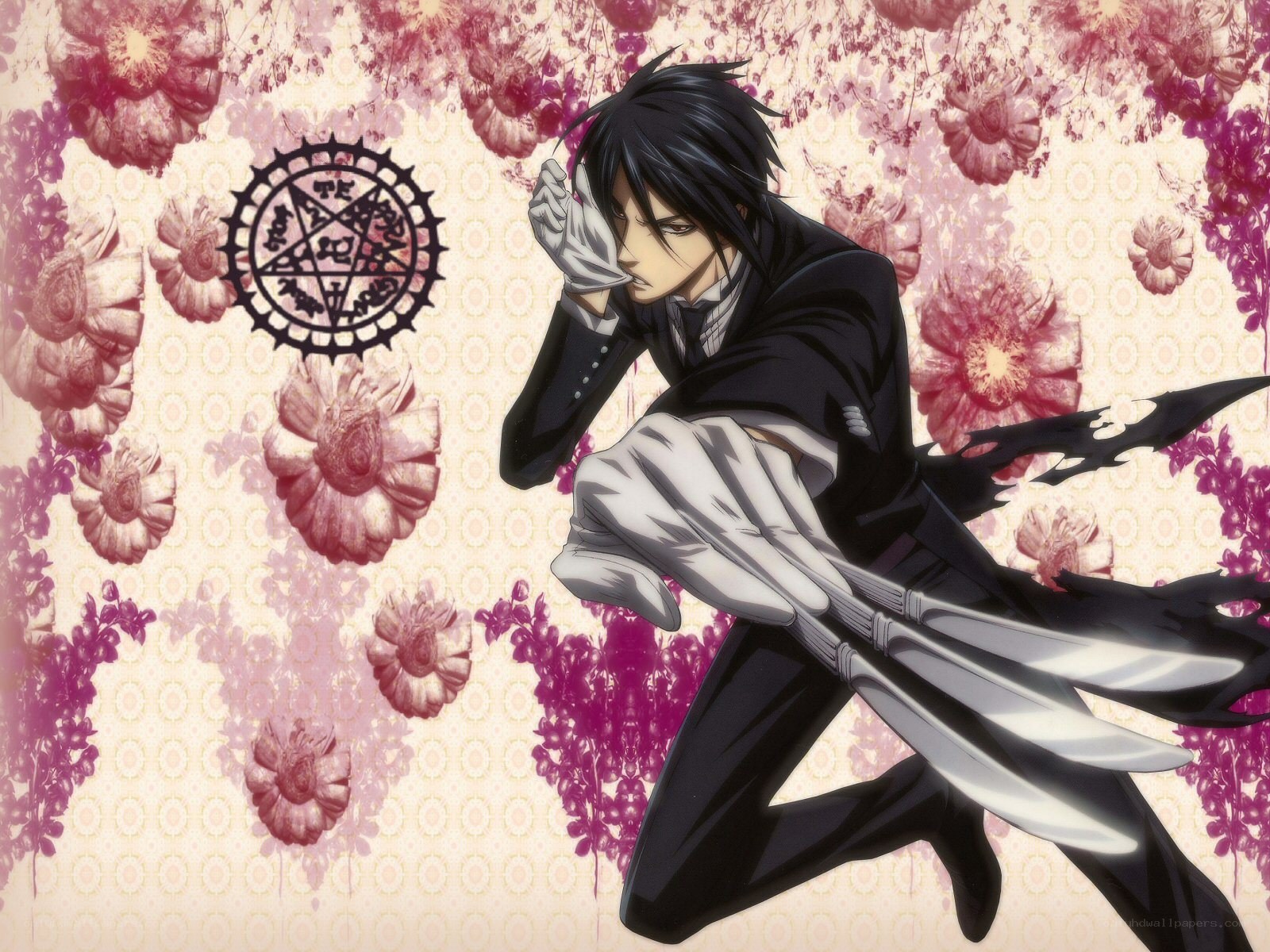 anime character with blades