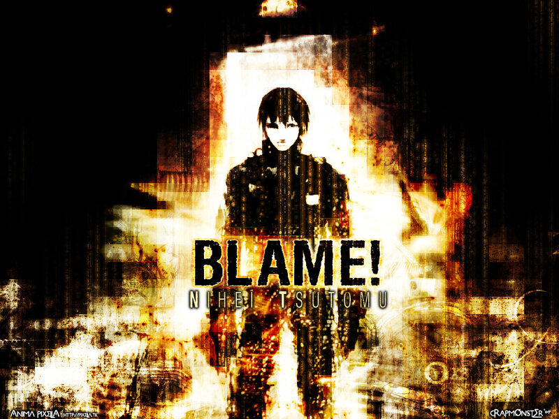 Anime character with 'BLAME!' text