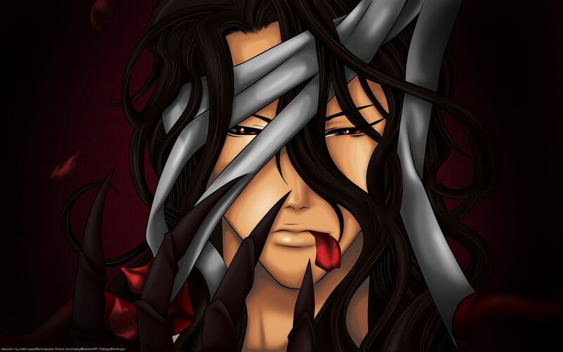 Anime character with blindfold