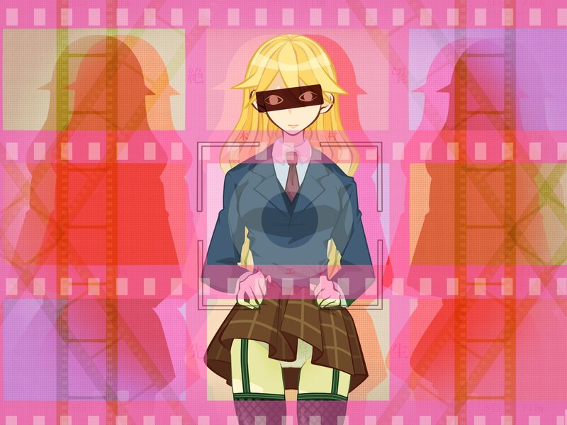 Anime character with blindfold