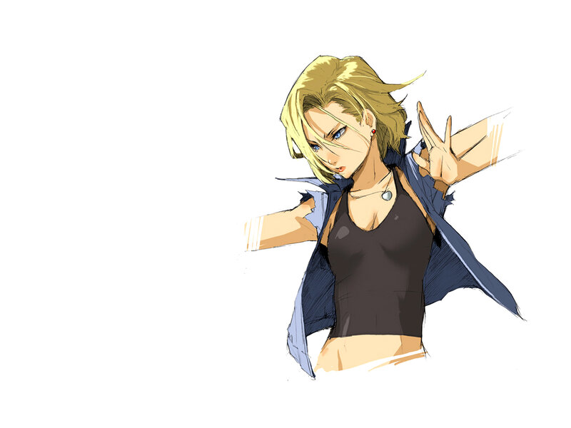 anime character with blonde hair