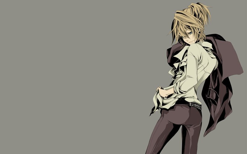anime character with blonde hair