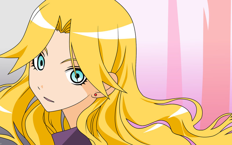 anime character with blonde hair