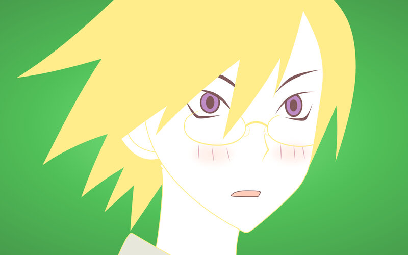 anime character with blonde hair