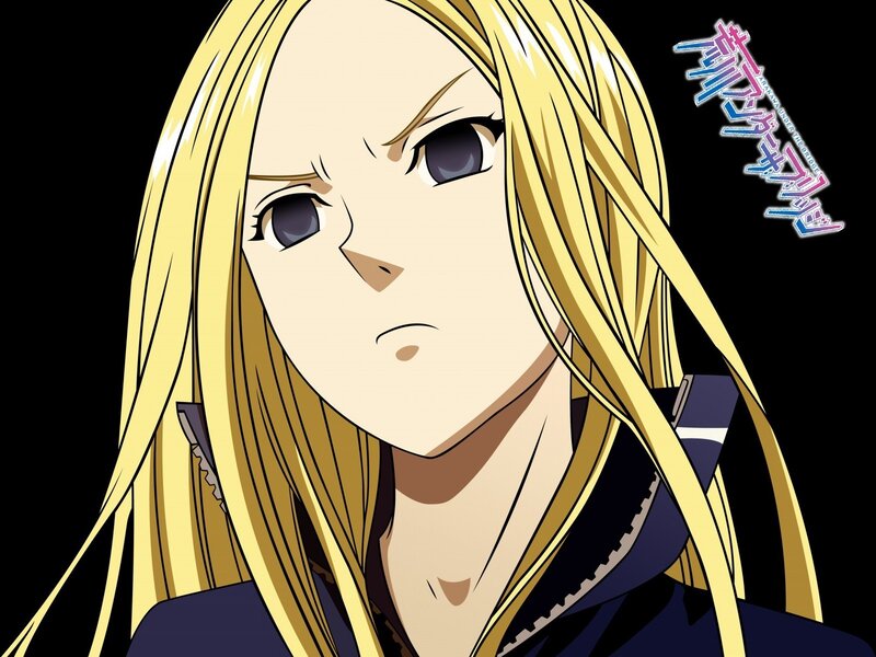 anime character with blonde hair
