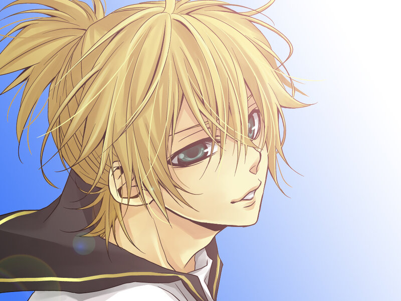 anime character with blonde hair