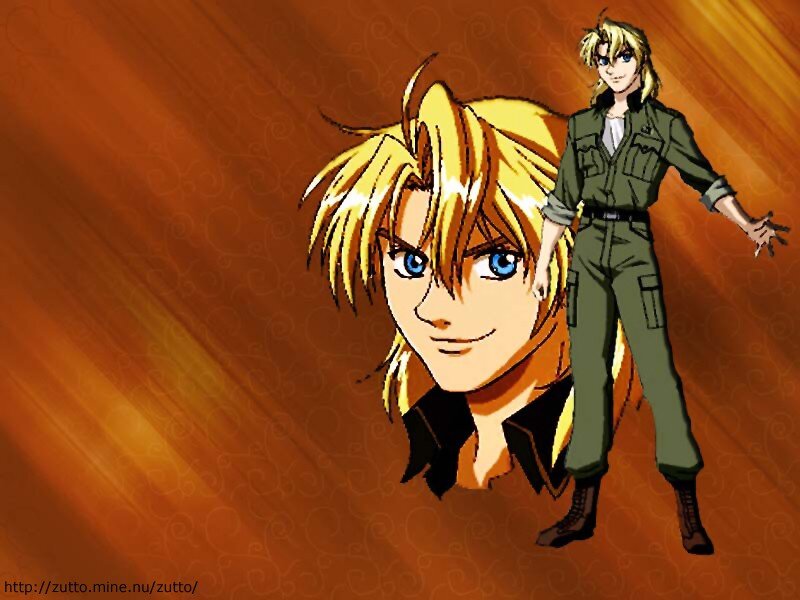 Anime character with blonde hair
