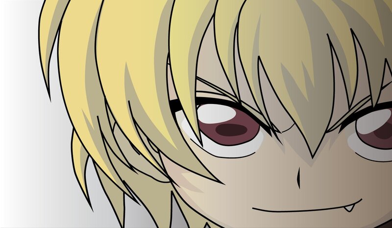 anime character with blonde hair