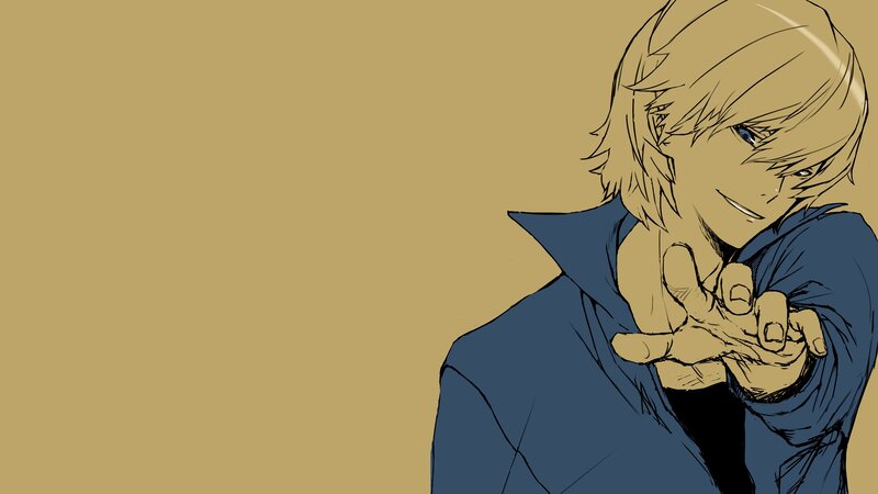 anime character with blonde hair