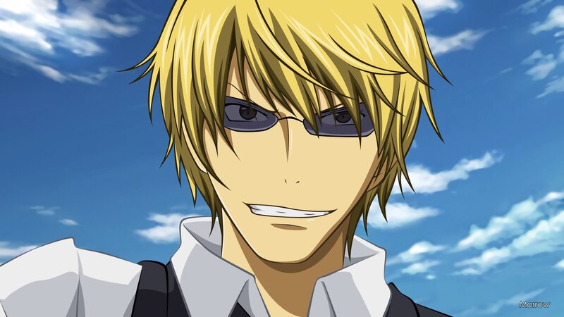 anime character with blonde hair