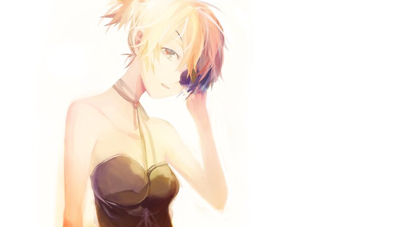 anime character with blonde hair