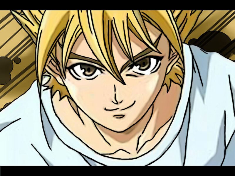 anime character with blonde hair