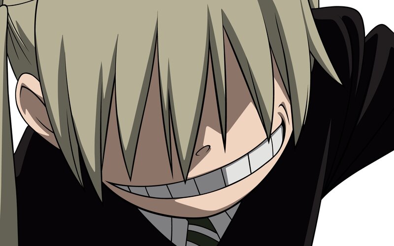 Anime Character with Blonde Hair — Black, Menacing