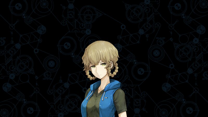 Anime Character with Blonde Hair — Black, Neutral