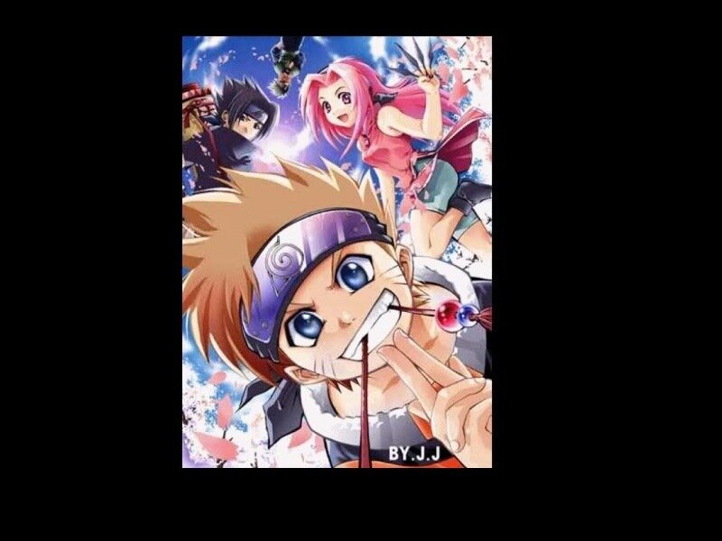 Anime Character with Blonde Hair — Blue