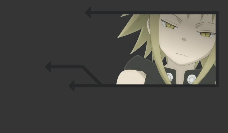 Anime Character with Blonde Hair — Gray