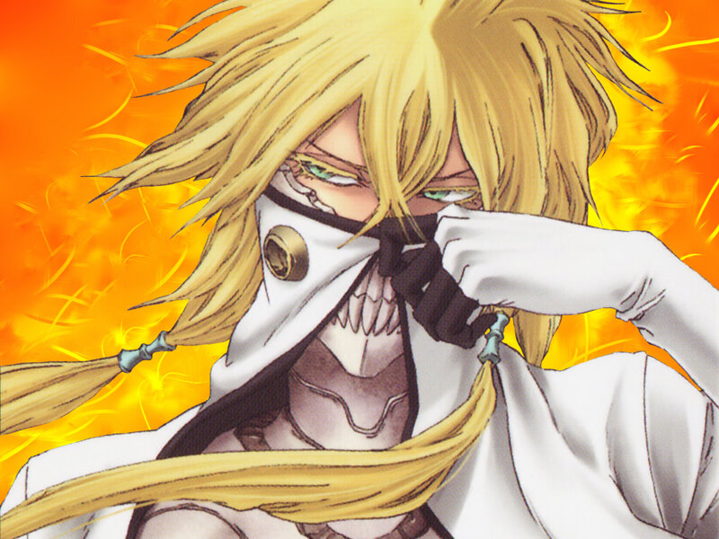 Anime Character with Blonde Hair — Orange