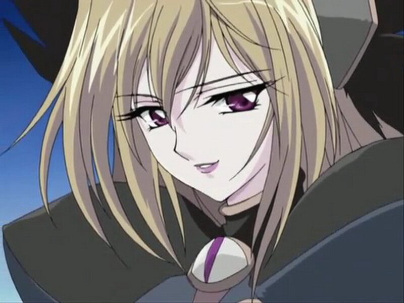 Anime Character with Blonde Hair — Serious