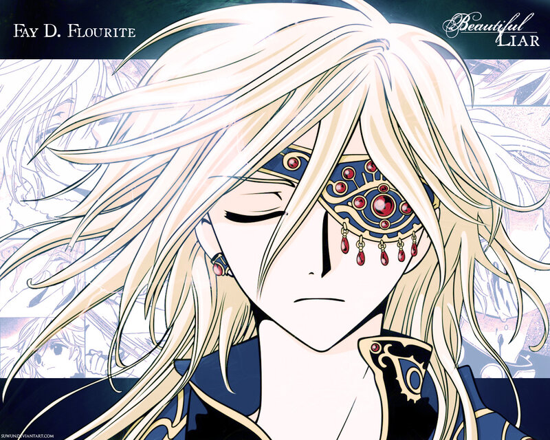 Anime Character with Blonde Hair — White