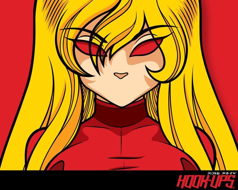 Anime Character with Blonde Hair — Yellow, Dramatic, Manga, Red Eyes