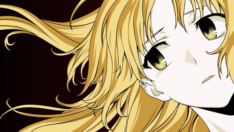 Anime Character with Blonde Hair — Yellow, Dramatic, Manga