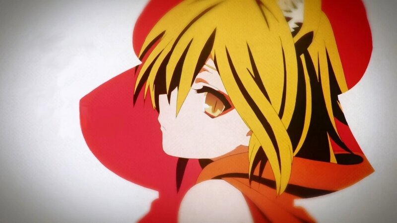 Anime Character with Blonde Hair — Yellow, Dramatic, Red Hat