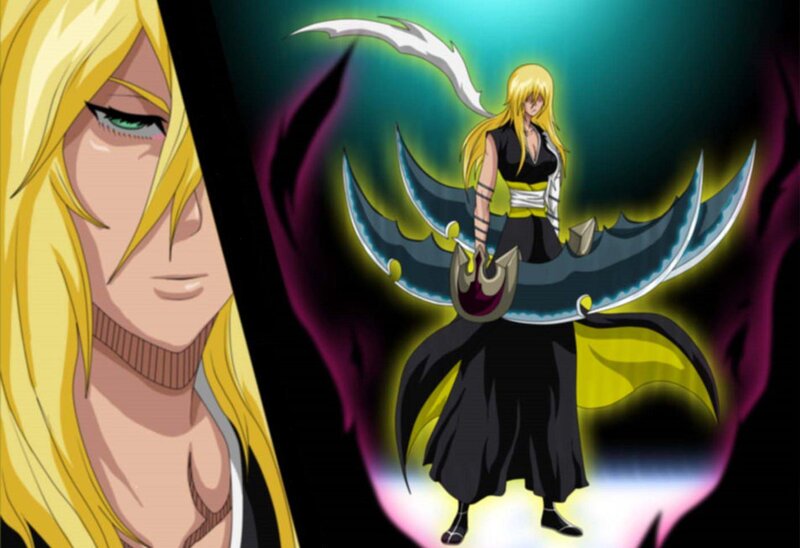 Anime Character with Blonde Hair — Yellow, Dramatic, Sword