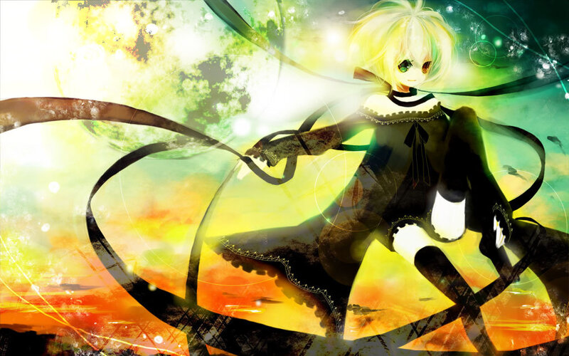 Anime Character with Blonde Hair — Yellow