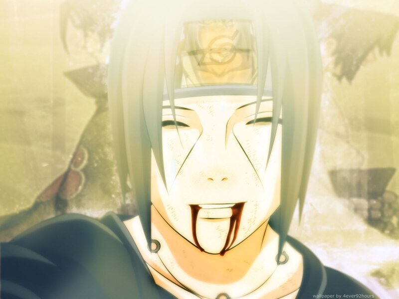 anime character with blood