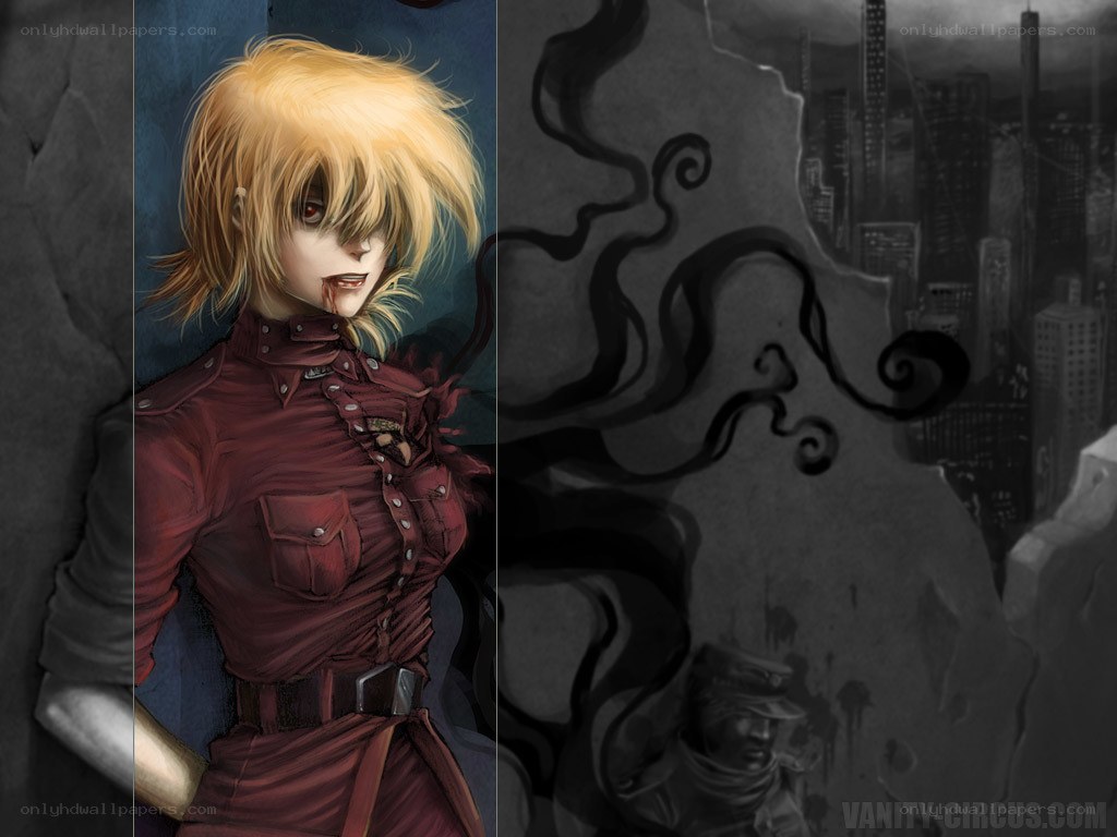 anime character with blood
