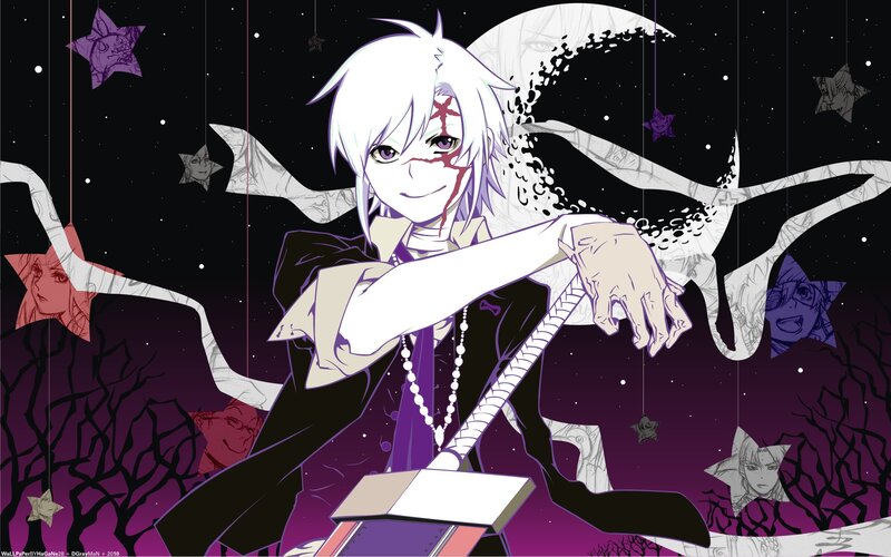 anime character with blood and stars