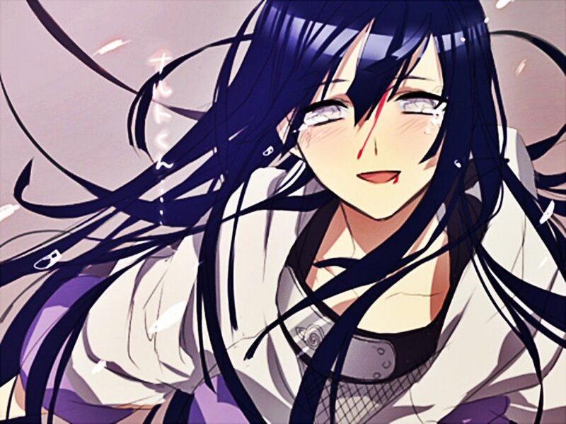 anime character with blood on face
