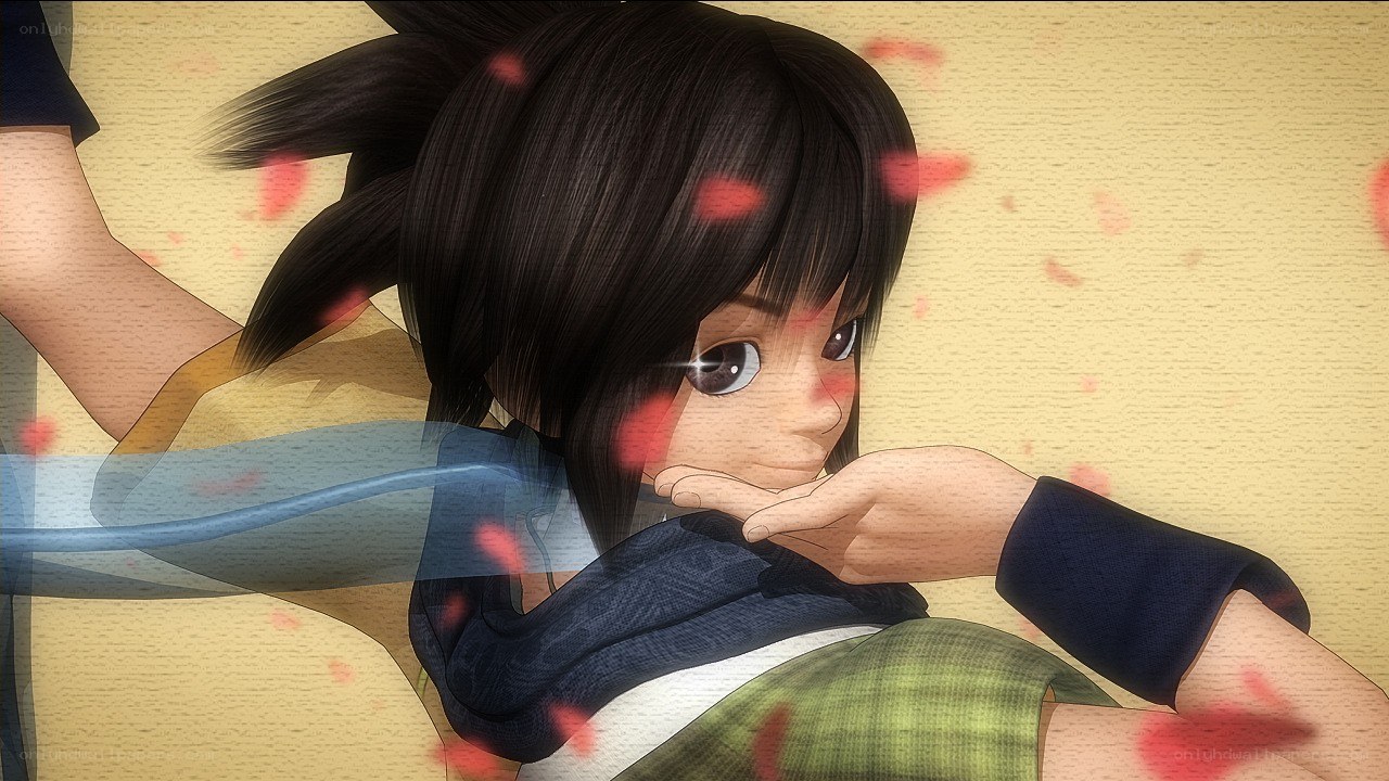 anime character with blood splatter