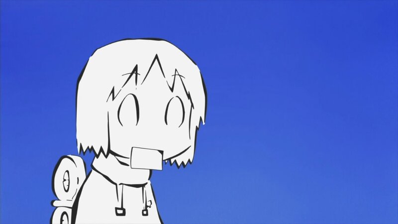 anime character with blue background
