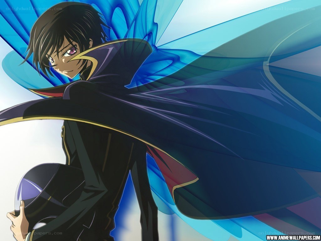 anime character with blue cape