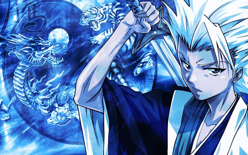 anime character with blue energy