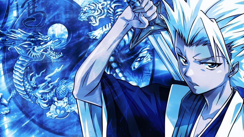 anime character with blue energy