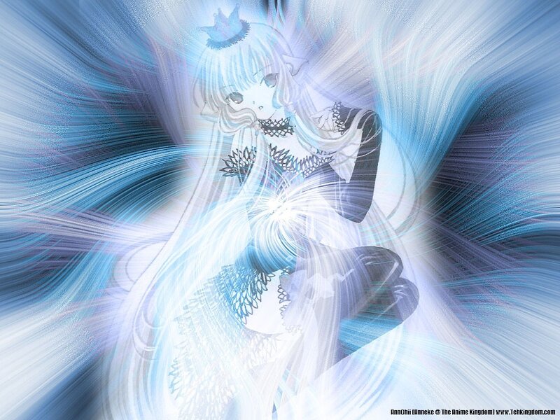 Anime character with blue energy