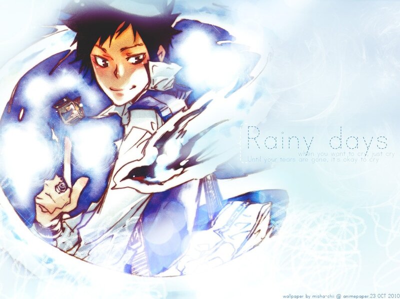 Anime Character with Blue Energy — Dramatic, Manga