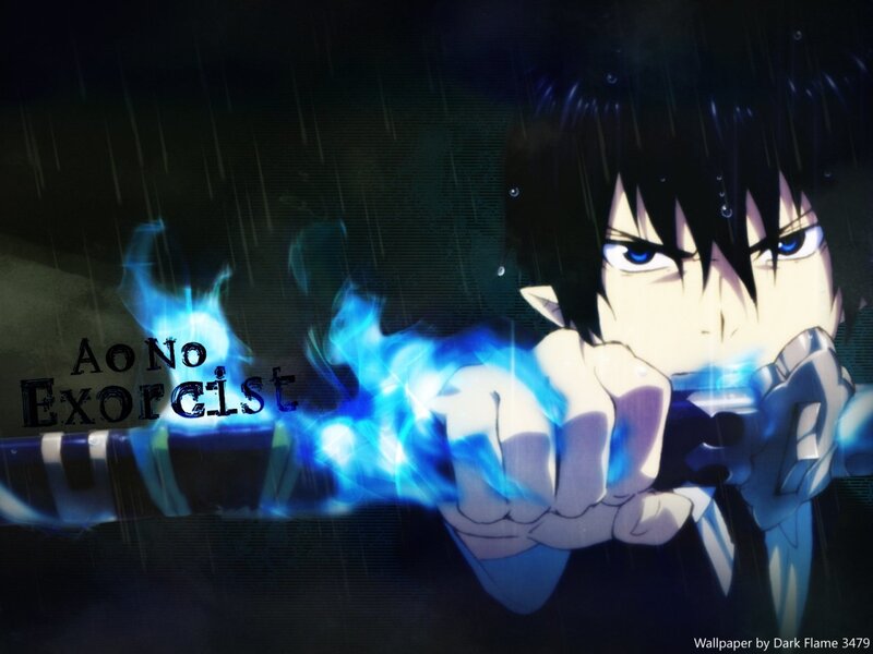 Anime Character with Blue Energy — Dramatic, Night