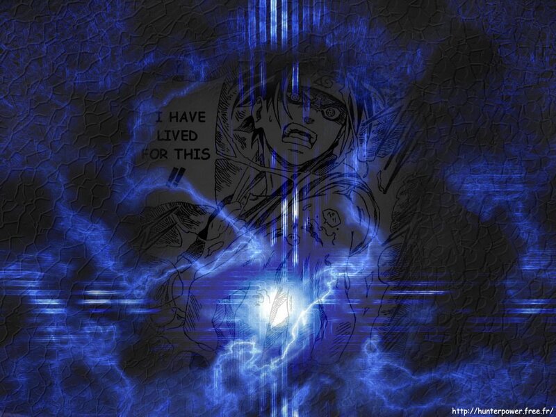 Anime Character with Blue Energy — Dramatic