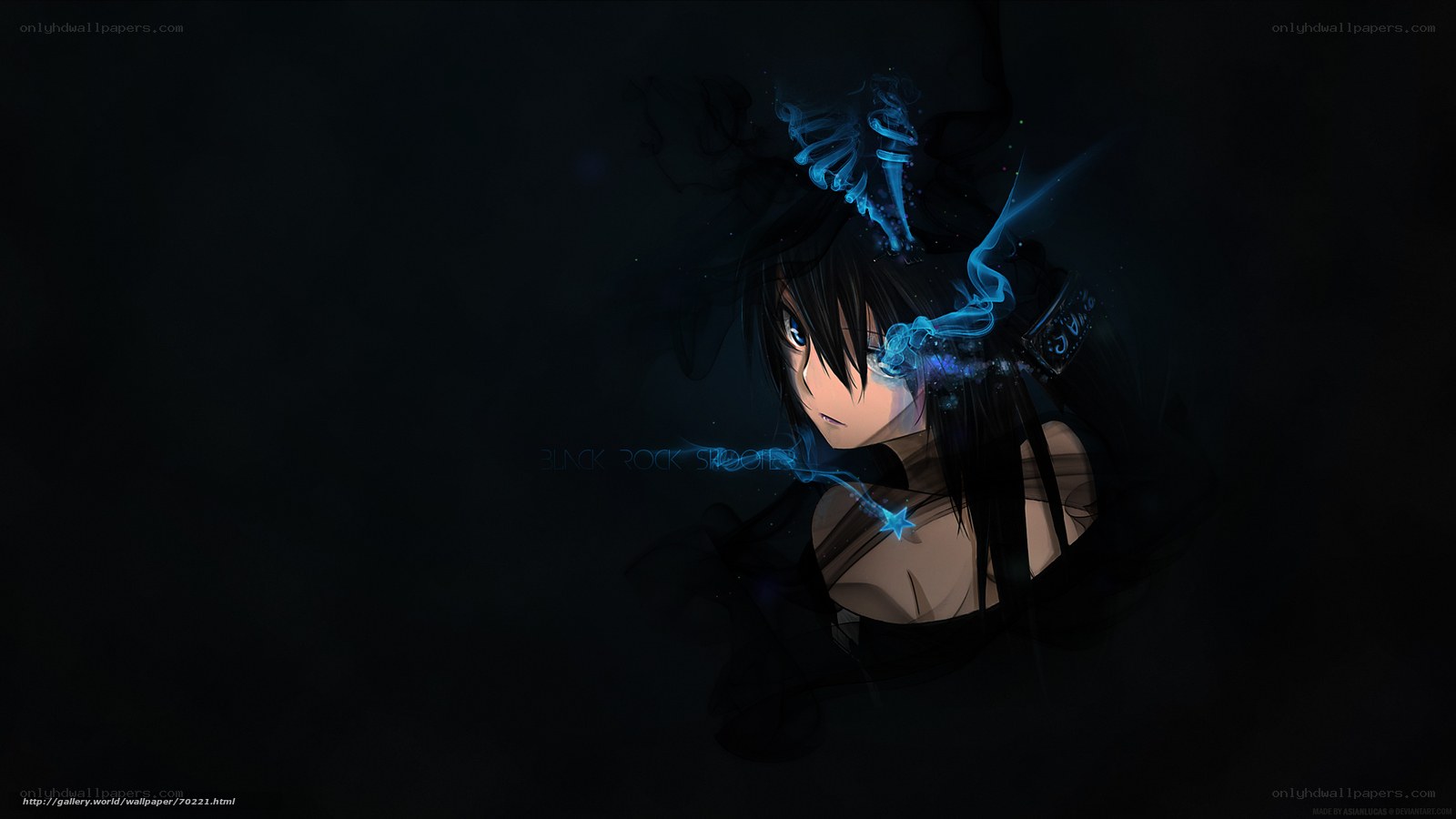 anime character with blue energy
