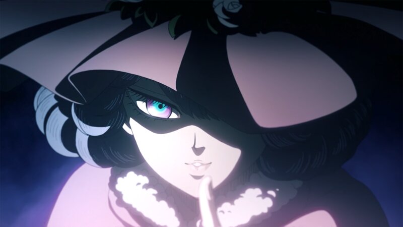Anime Character with Blue Eye — Black, Dramatic, Night