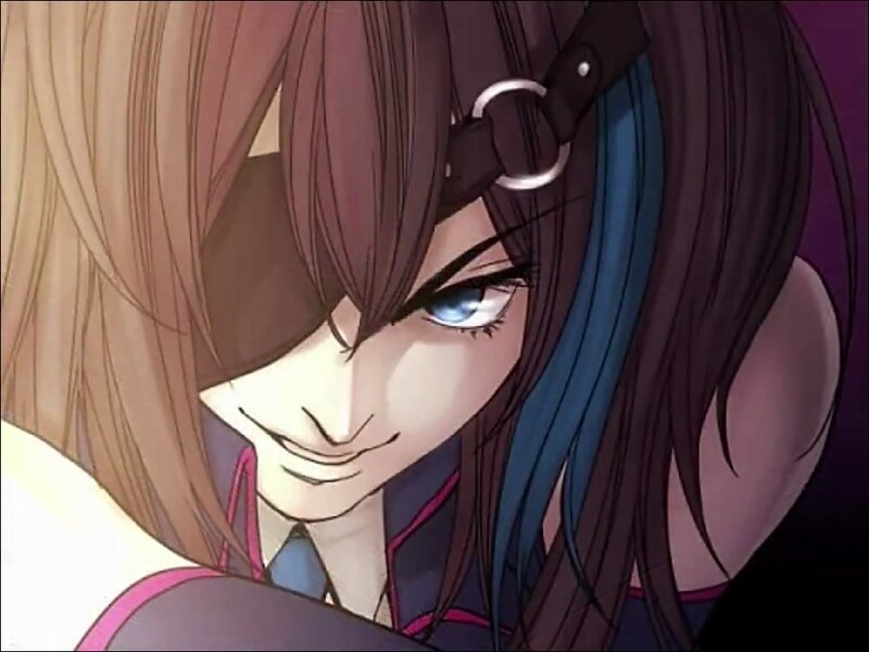 Anime Character with Blue Eye — Brown
