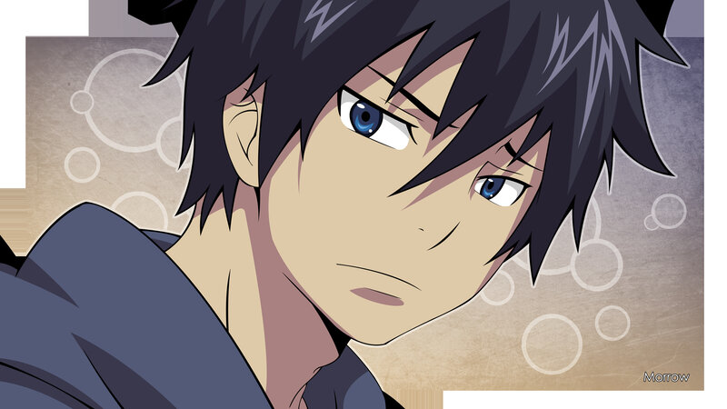 anime character with blue eyes