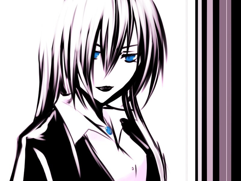 anime character with blue eyes