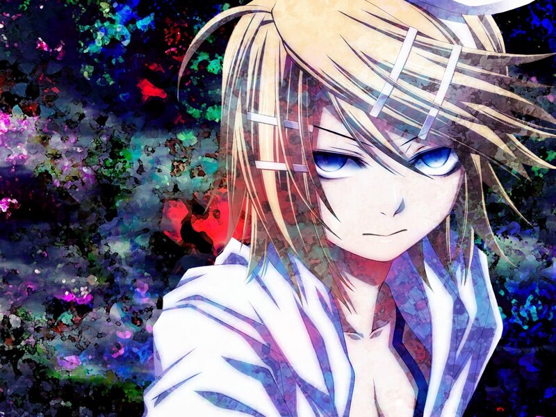 anime character with blue eyes