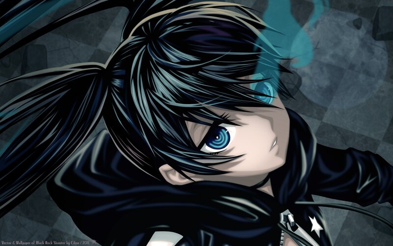 anime character with blue eyes