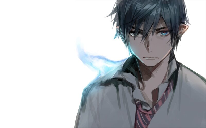 anime character with blue eyes