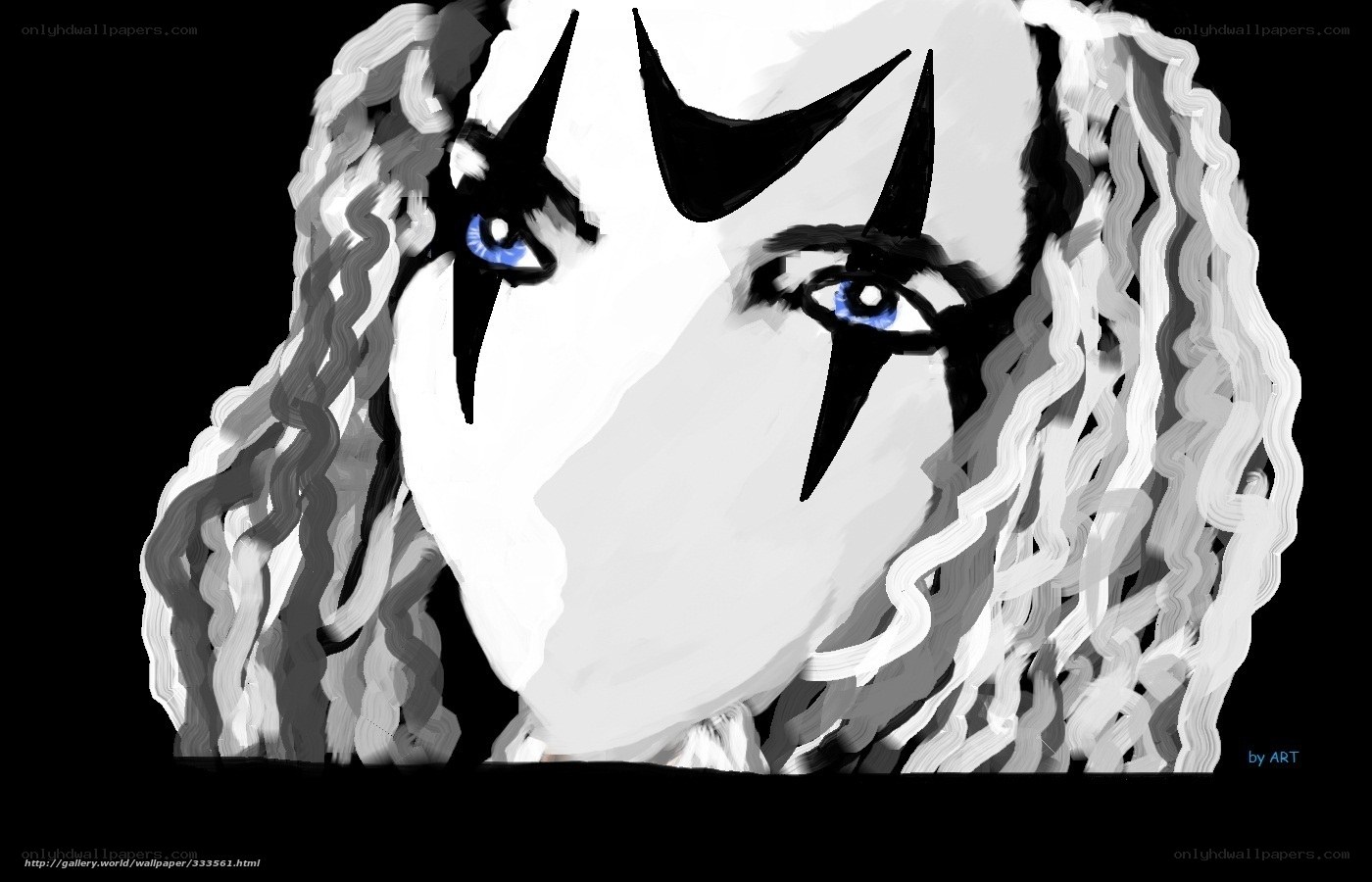 anime character with blue eyes